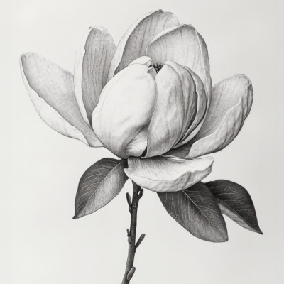 Elegant Magnolia Bloom