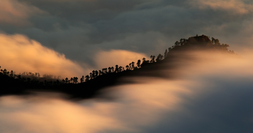 Misty Mountain Sunrise by Daniel Montero — canvas wall art