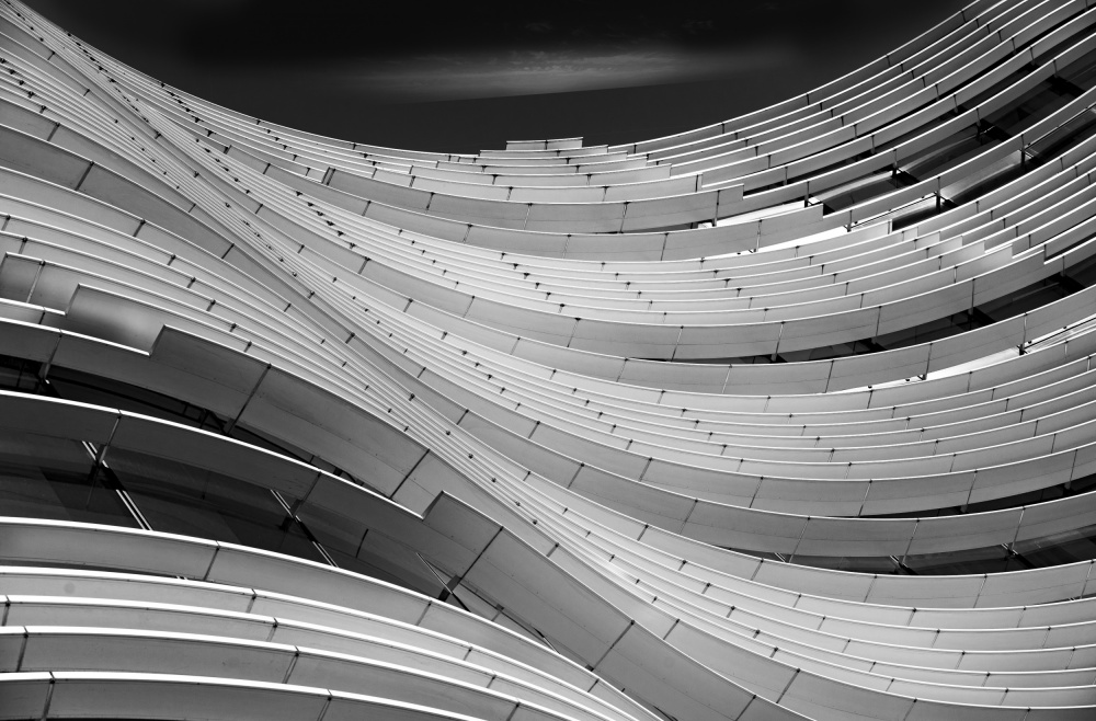 Wavy Architectural Curves by Georges Friant — canvas wall art