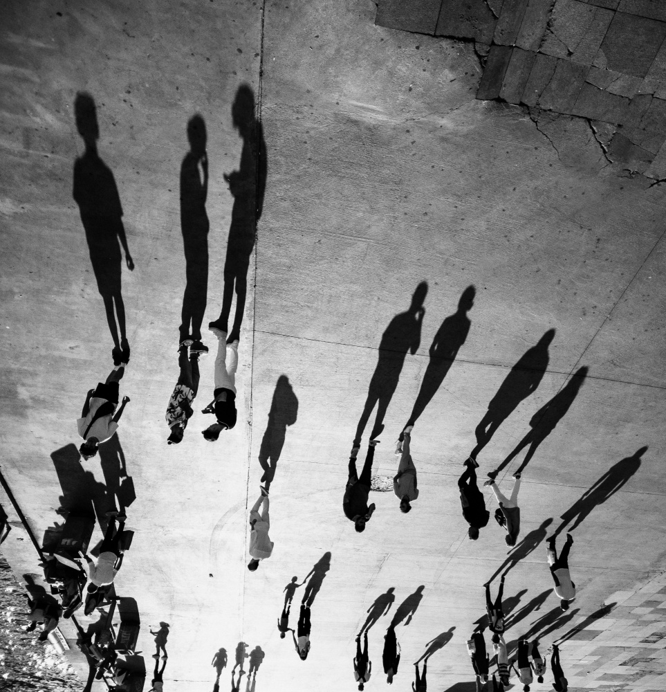 Dynamic City Shadows by Doruk Uysal — canvas wall art