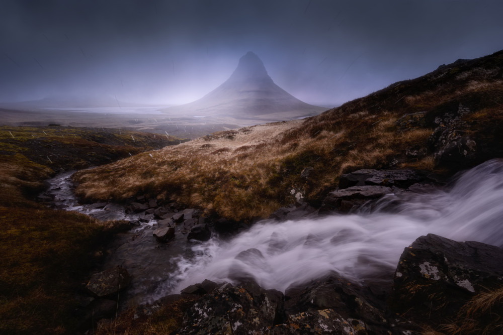 Misty Mountain Stream by Marian Kuric QEP — canvas wall art