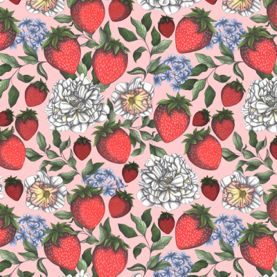 Berry Blossom Canvas