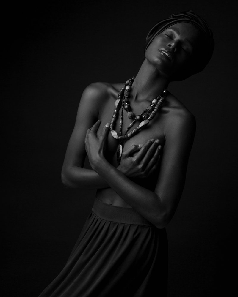 Serene African Beauty by Anderson Diaz — canvas wall art
