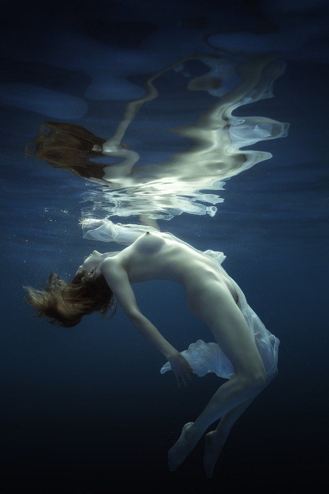 Underwater Nude Form by Dmitry Frizel — canvas wall art