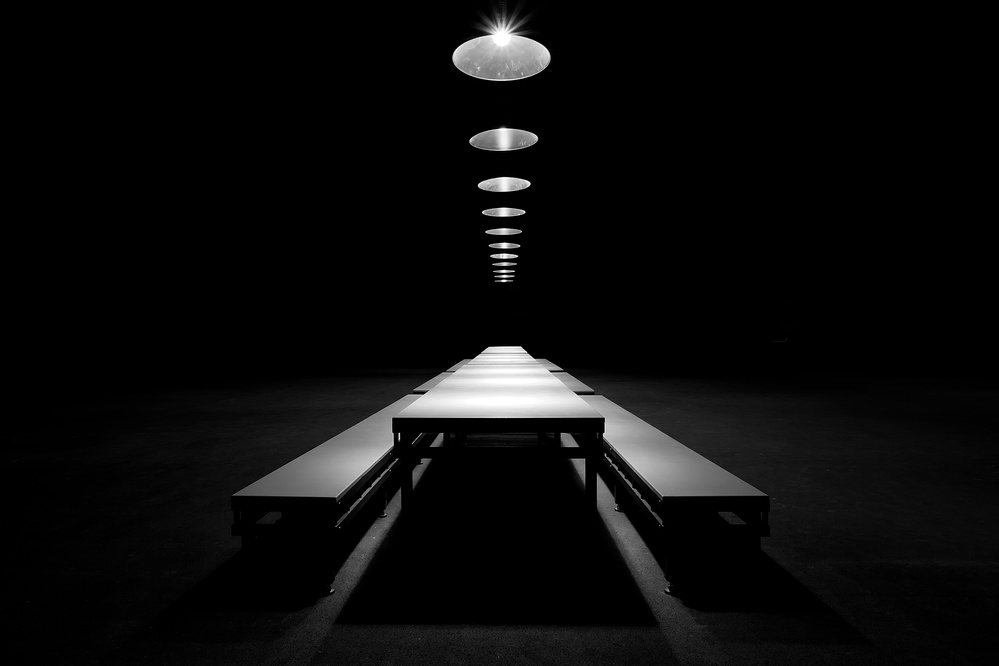Deep Perspective Tables by Oliver Buchmann — canvas wall art