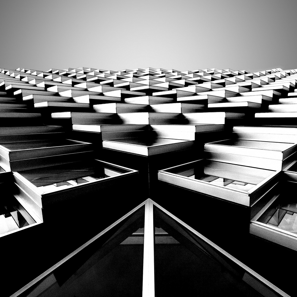 Sharp Architectural Pattern by Wilma Wijers Smeets — canvas wall art