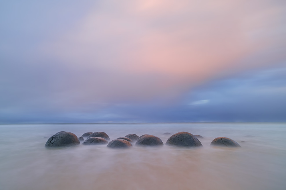 Serene Coastal Boulders by Hua Zhu — canvas wall art