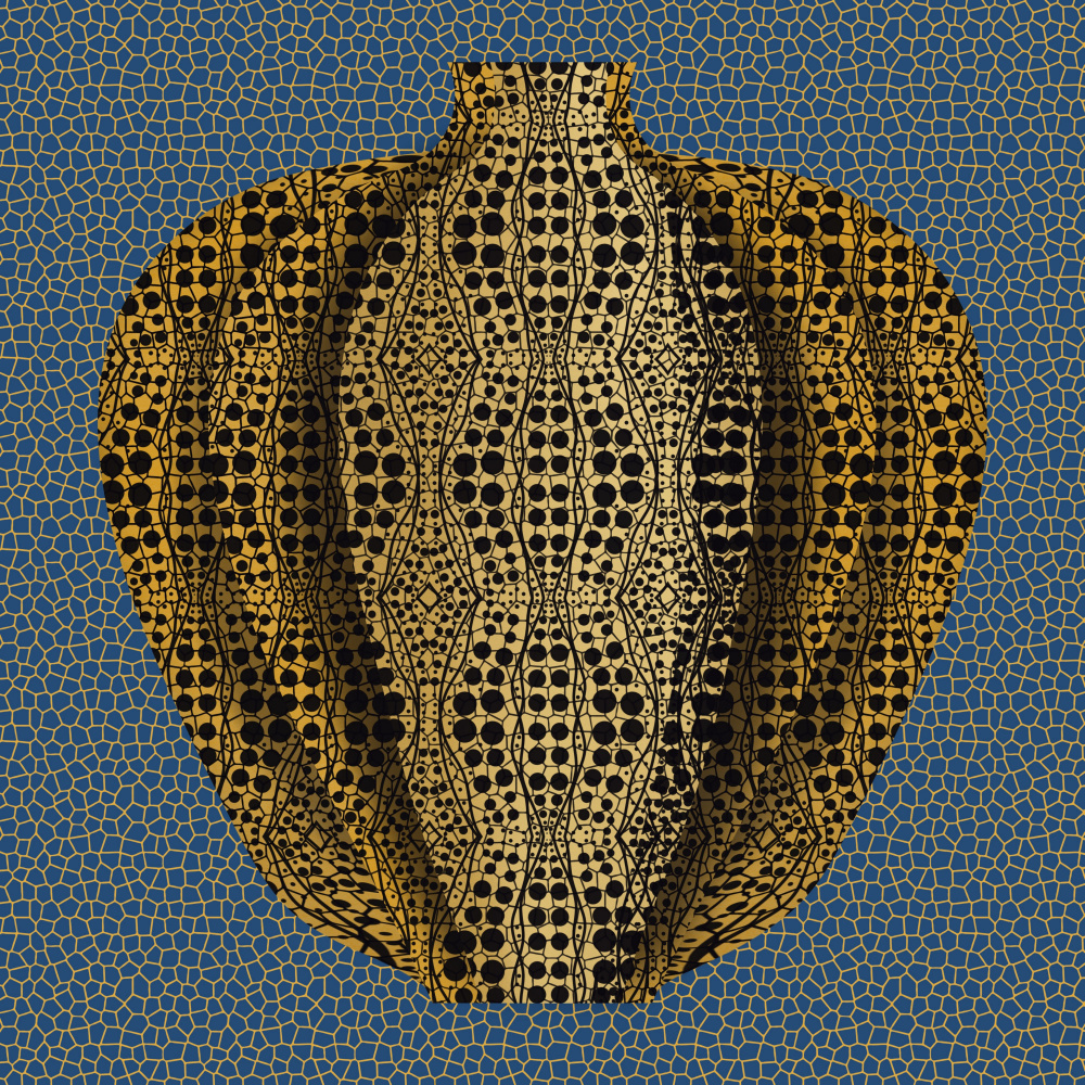 Ornate Golden Vessel by Little Dean — canvas wall art