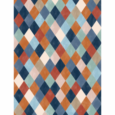  Harlequin Pattern With Multicolored Diamond hapes