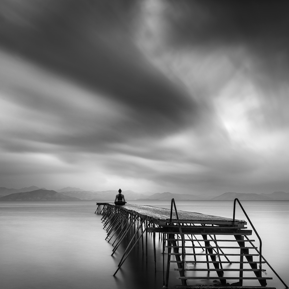 Peaceful Ocean Meditation by George Digalakis — canvas wall art
