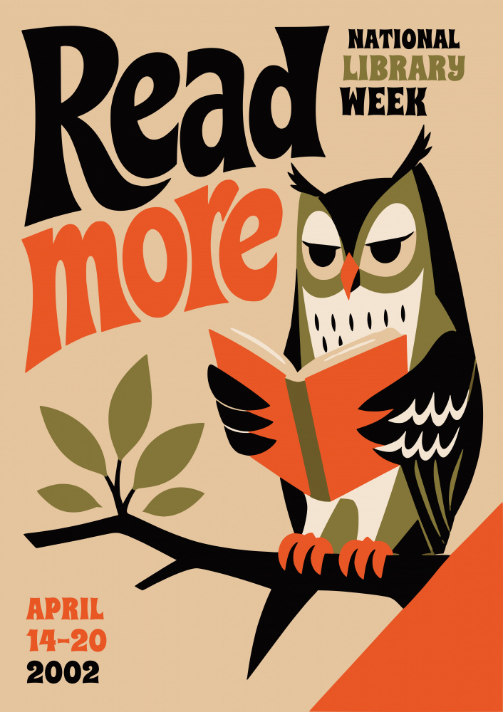 Wise Owl Reading by Patryk Krygowski — canvas wall art