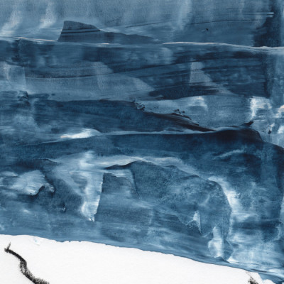 Abstract Blue Horizon