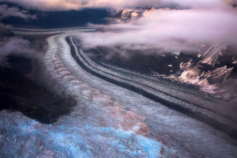 Glacial Mountain Landscape by Atul Chopra — canvas wall art