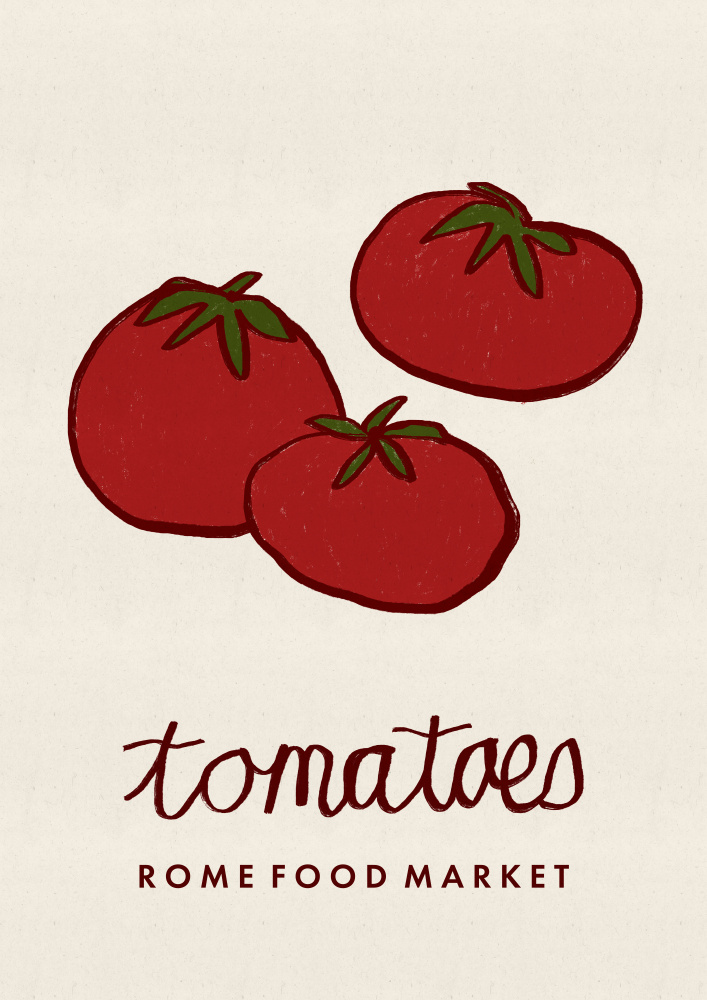 Fresh Market Tomatoes by Dirkie Nell — canvas wall art