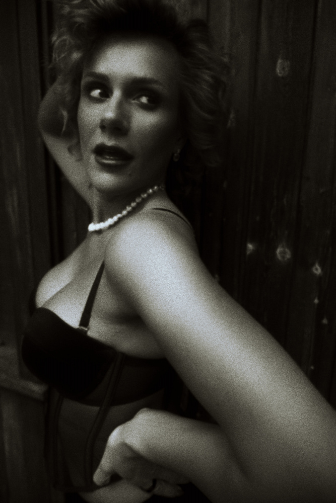 Vintage Glamour Portrait by Steffen Lauterbach — canvas wall art