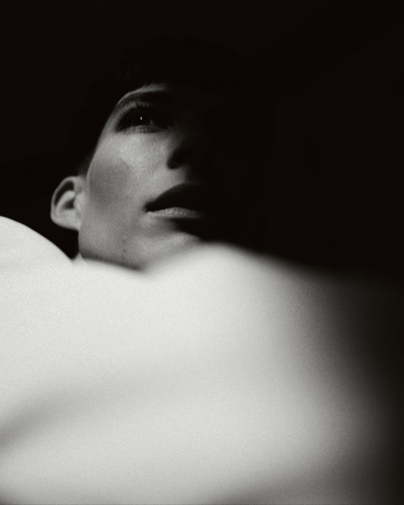 Pensive Face In Shadow by Steffen Lauterbach — canvas wall art