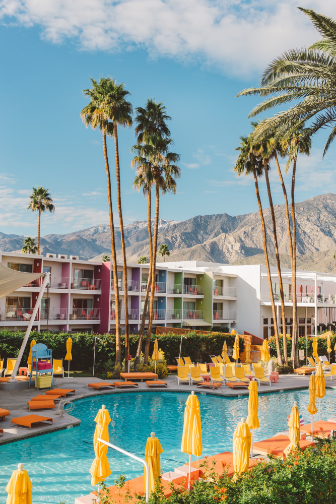 Colorful Desert Oasis by Bethany Young — canvas wall art