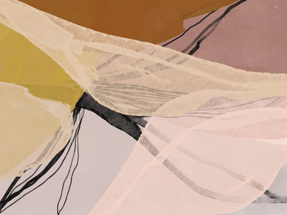 Abstract Earthy Layers by Gemma Bardot — canvas wall art