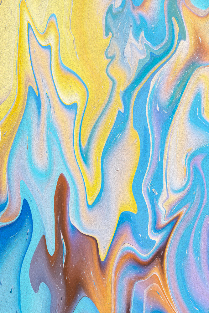 Pastel Liquid Flow by Vesuvik Designs — canvas wall art