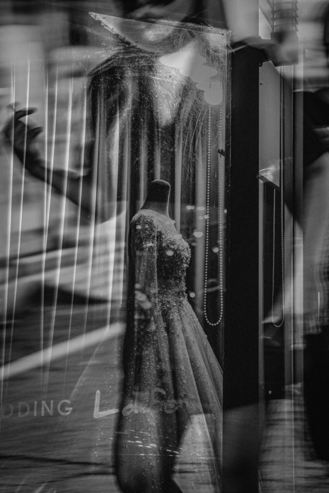 Wedding Dress Reflection by Kim gyou-pyo — canvas wall art