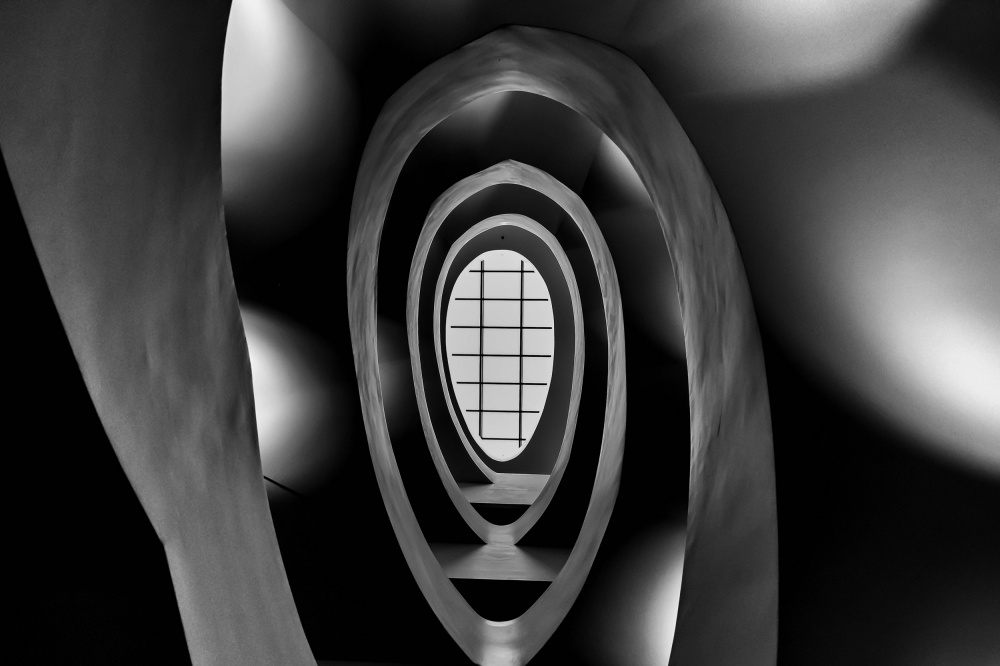 Geometric Spiral Arches by Joshua Raif — canvas wall art