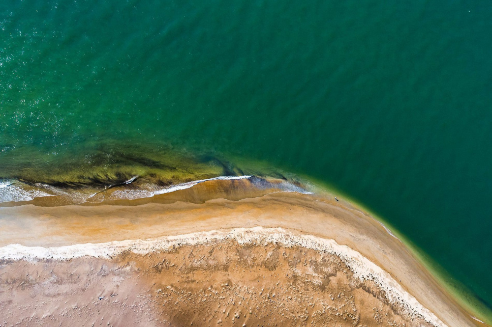 Turquoise Coastline Curve by GuruShots — canvas wall art
