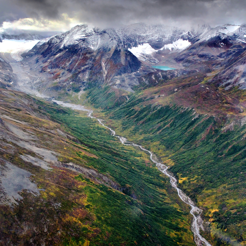 Autumn River Valley by Atul Chopra — canvas wall art