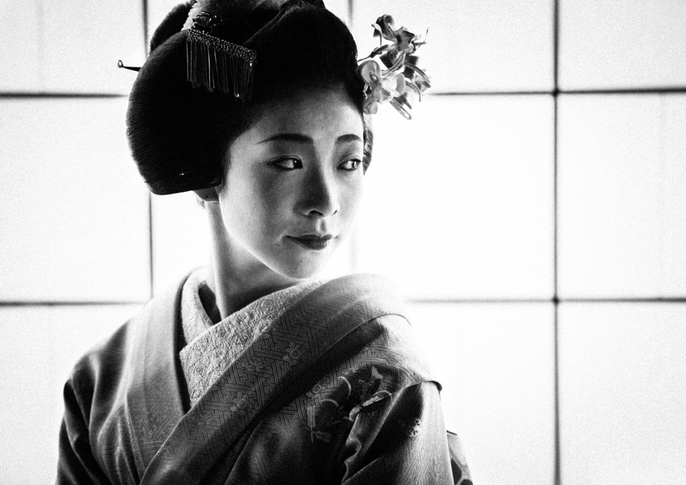 Serene Japanese Beauty by TORU MATSUNAGA — canvas wall art
