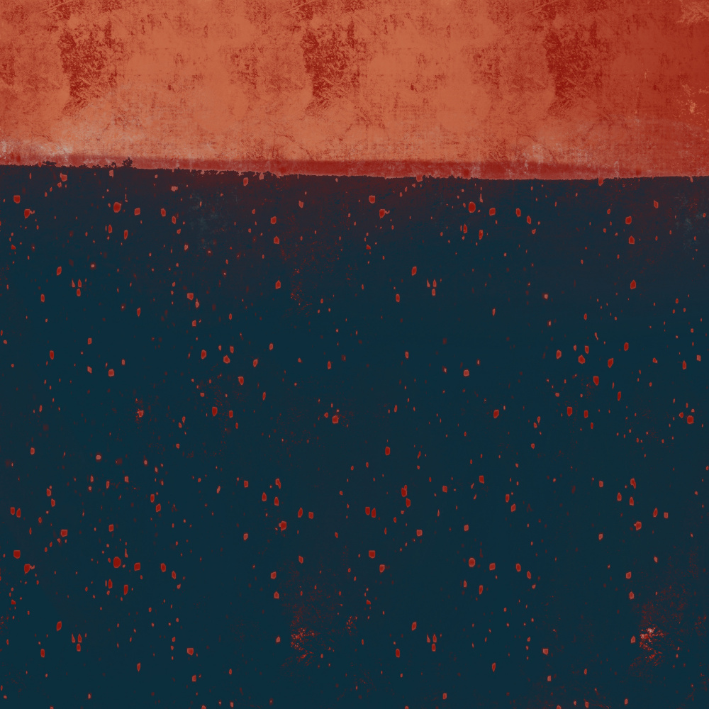 Deep Blue Rust Abstraction by MANSI SAXENA — canvas wall art