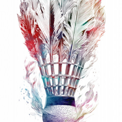 Colorful Badminton Shuttlecock