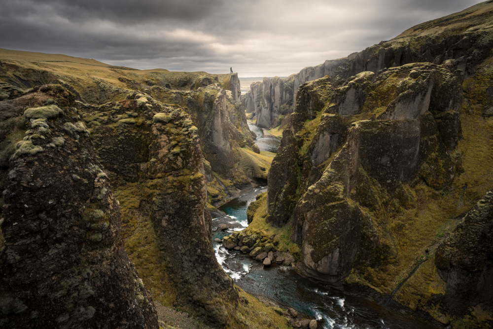 Majestic River Canyon by Matthias Bergolth — canvas wall art