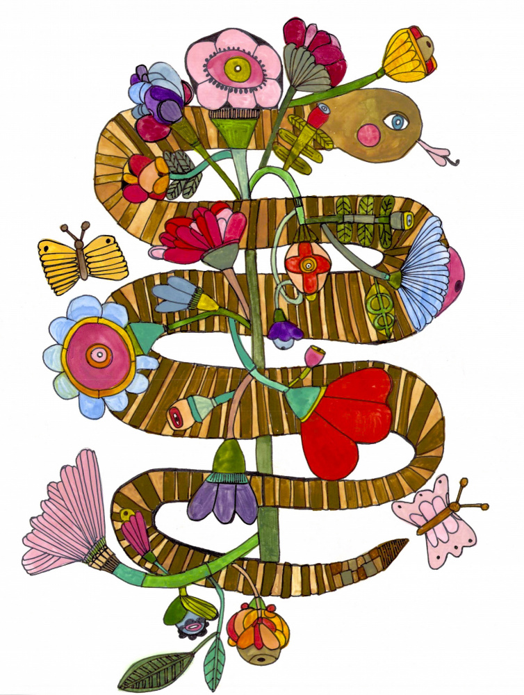 Snake Spirit by Sharon Nullmeyer — canvas wall art
