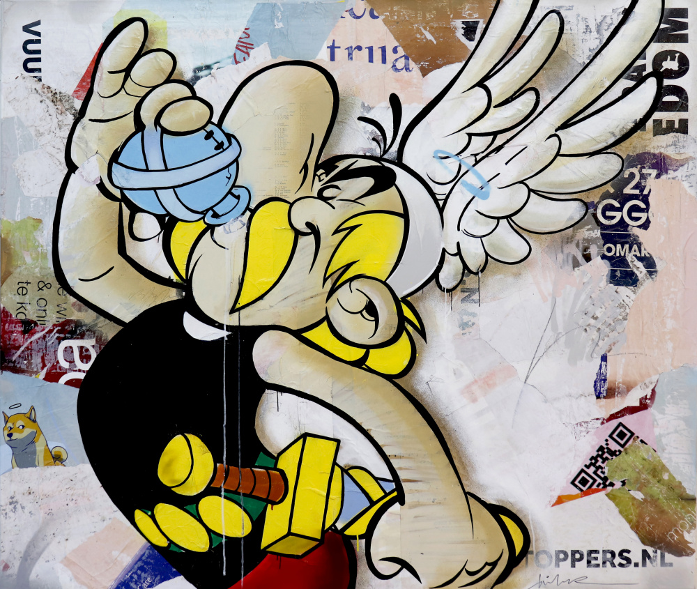Strong Character Baby Bottle by Michiel Folkers — canvas wall art