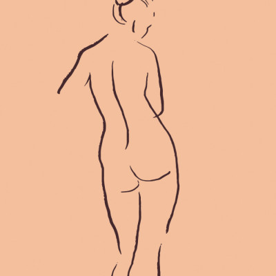 Elegant Nude Figure