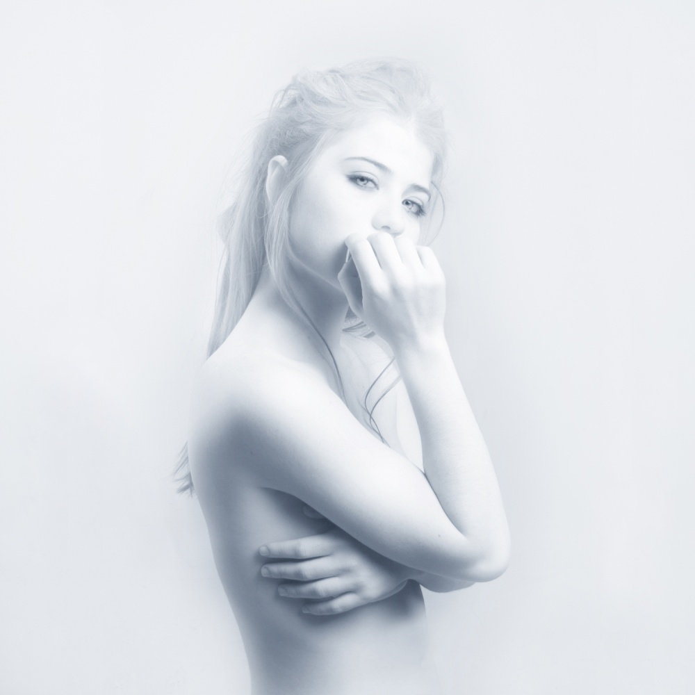 Pensive Ethereal Portrait by Melissa Osorio — canvas wall art
