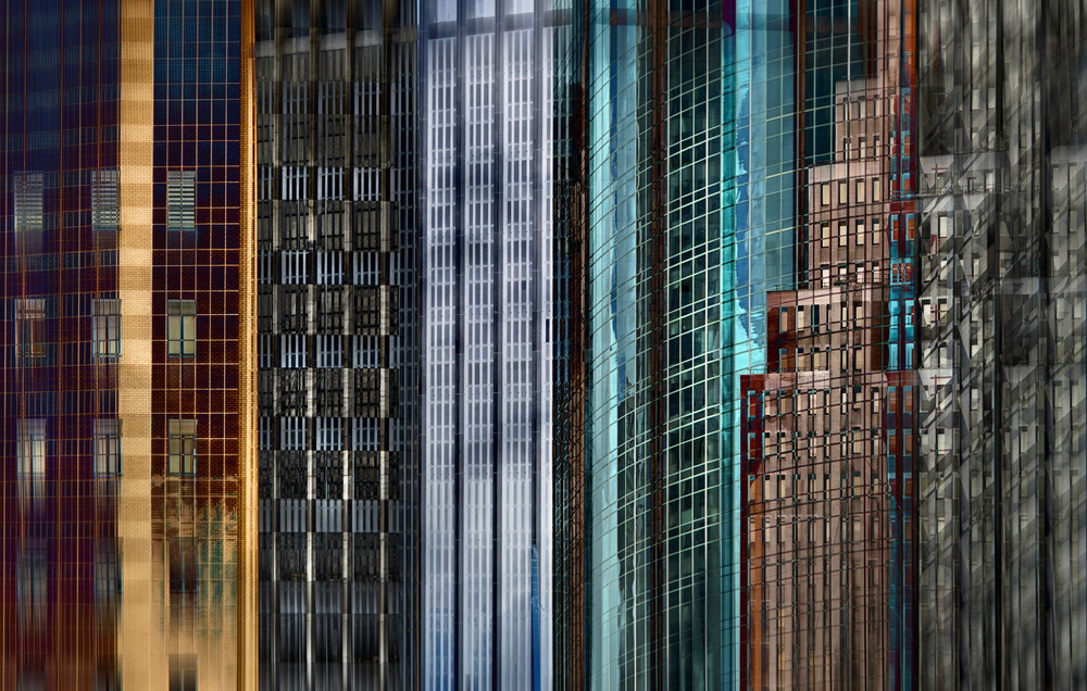 Urban Architectural Reflections by Roxana Labagnara — canvas wall art
