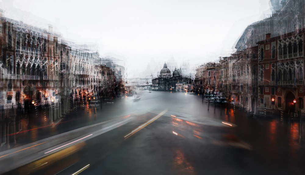 Abstract Venice Cityscape by Carmine Chiriacò — canvas wall art