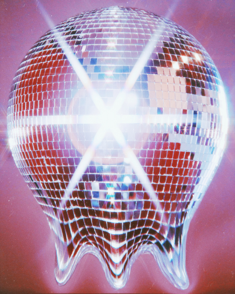 Melting Disco Ball by Samantha Hearn — canvas wall art