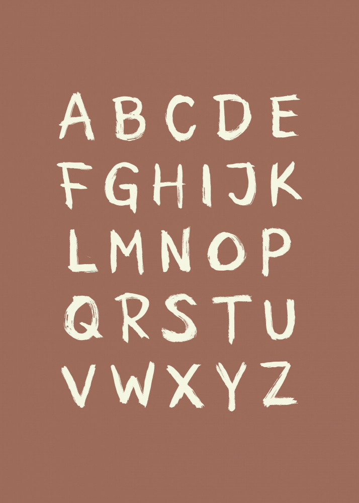 Hand Drawn Alphabet by Aminah Eleonora — canvas wall art