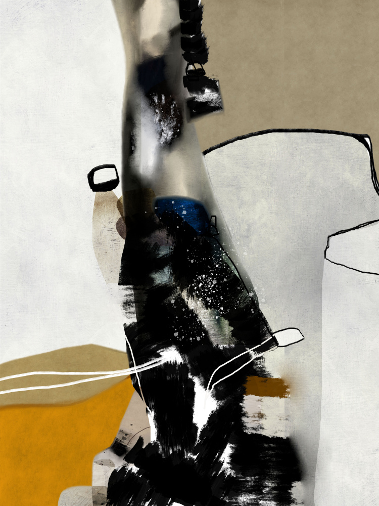 Bold Abstract Composition by Roberto Moro — canvas wall art