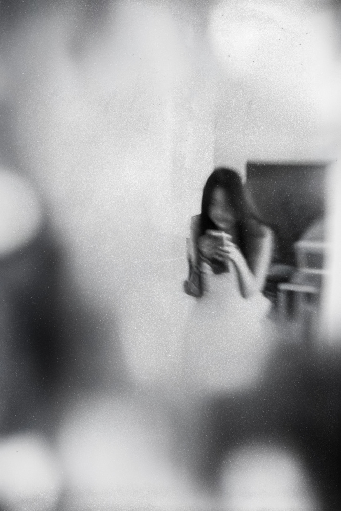 Ethereal Mirror Selfie by Parole Kim — canvas wall art