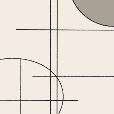 Geometric line art composition 09