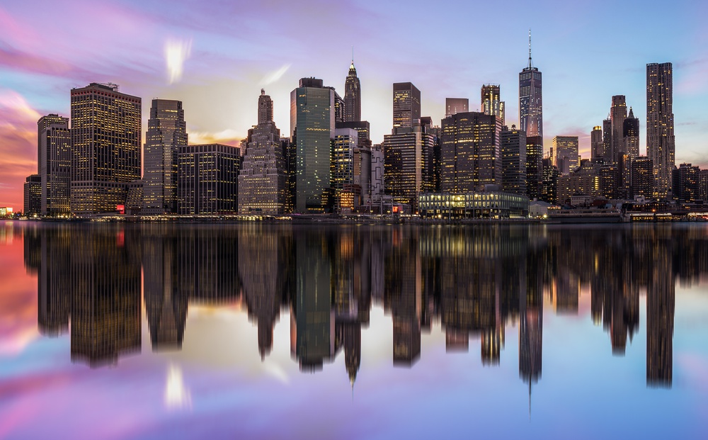 New York City Reflections by Rostislav Kralik — canvas wall art