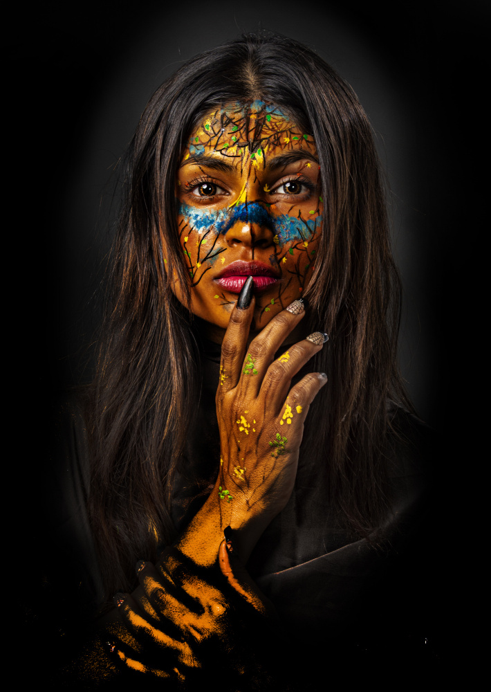 Forest Spirit Woman by DEBASISH CHATTOPADHYAY — canvas wall art