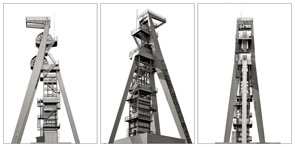 Industrial Mine Towers by Oliver Buchmann — canvas wall art