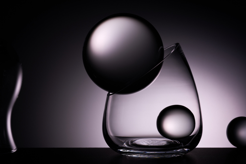 Elegant Glass Balance by Drazen Sokac — canvas wall art