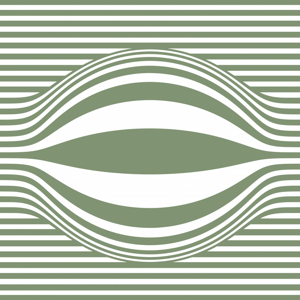 Optical Green Illusion by Carlos Perez Del Moro — canvas wall art
