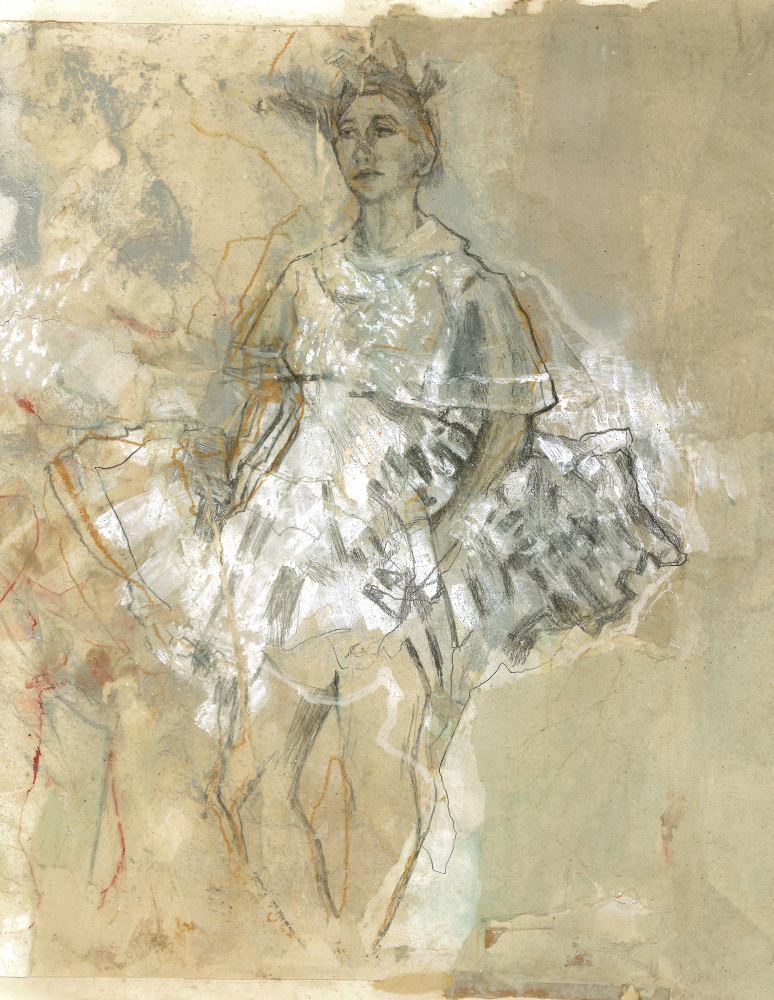 Ethereal Ballet Dancer by Ute Rathmann — canvas wall art