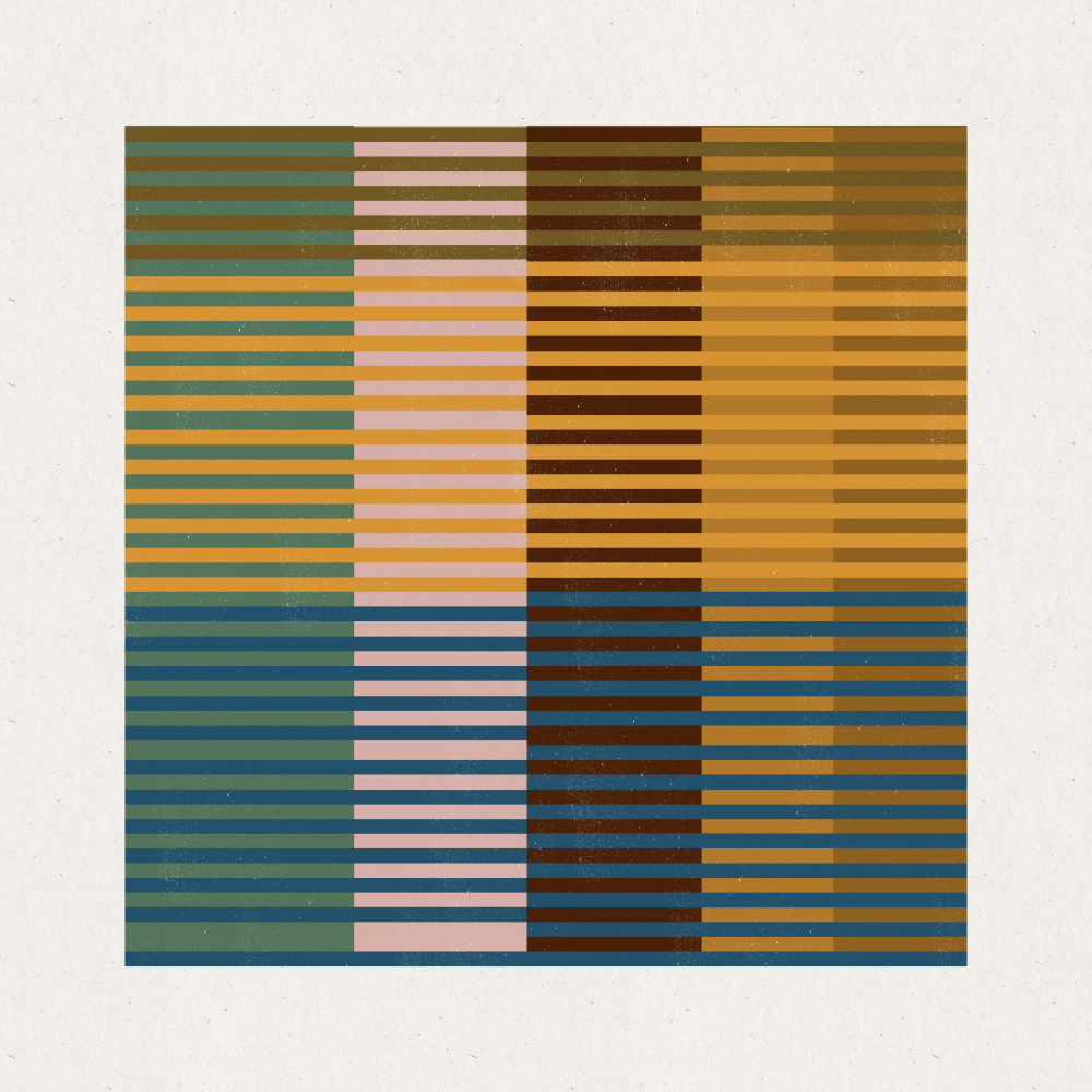 Striped Color Blocks by THE MIUUS STUDIO — canvas wall art
