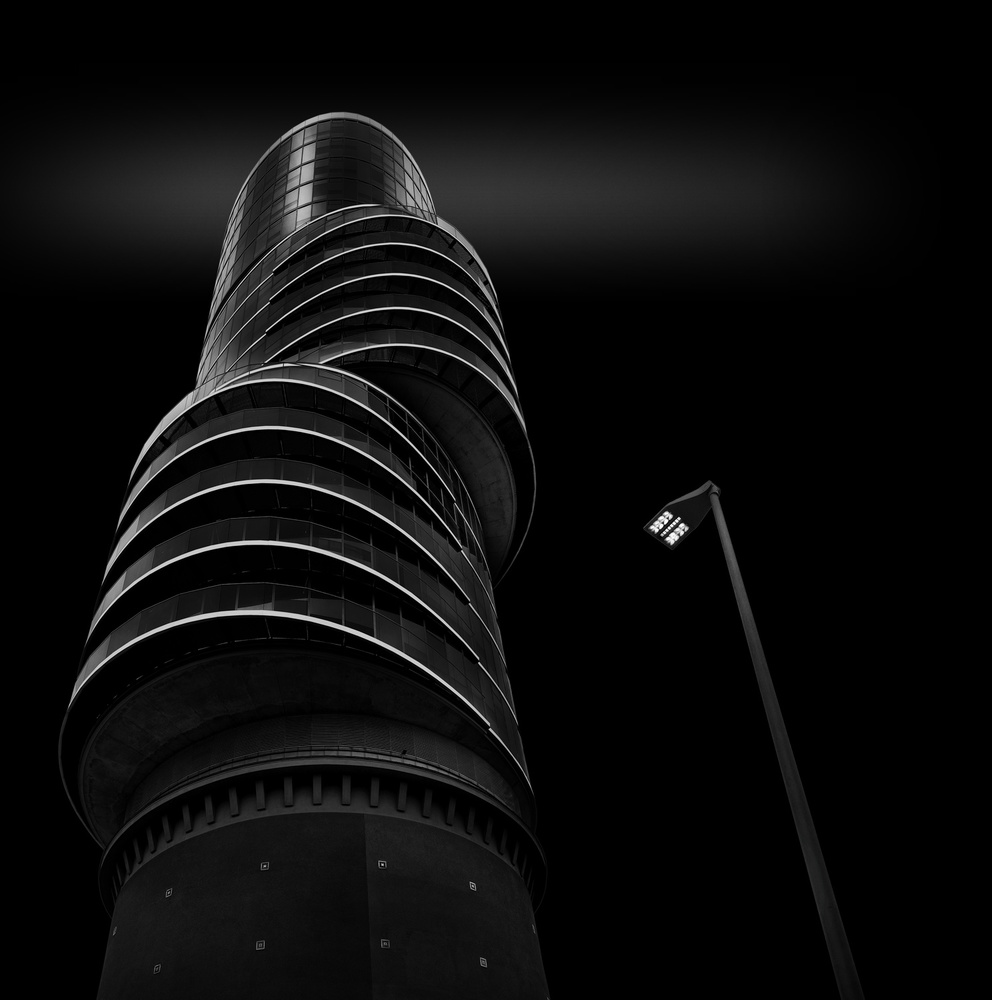 Modern Spiral Tower by Wolfgang Mothes — canvas wall art